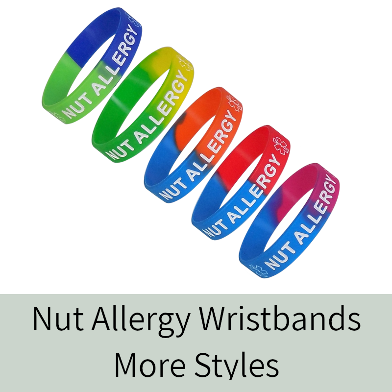 Nut Allergy Wristbands - More Styles