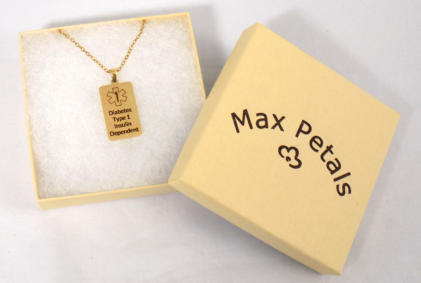 DIABETES TYPE 1 INSULIN DEPENDENT Medical Alert ID Pendant Necklace