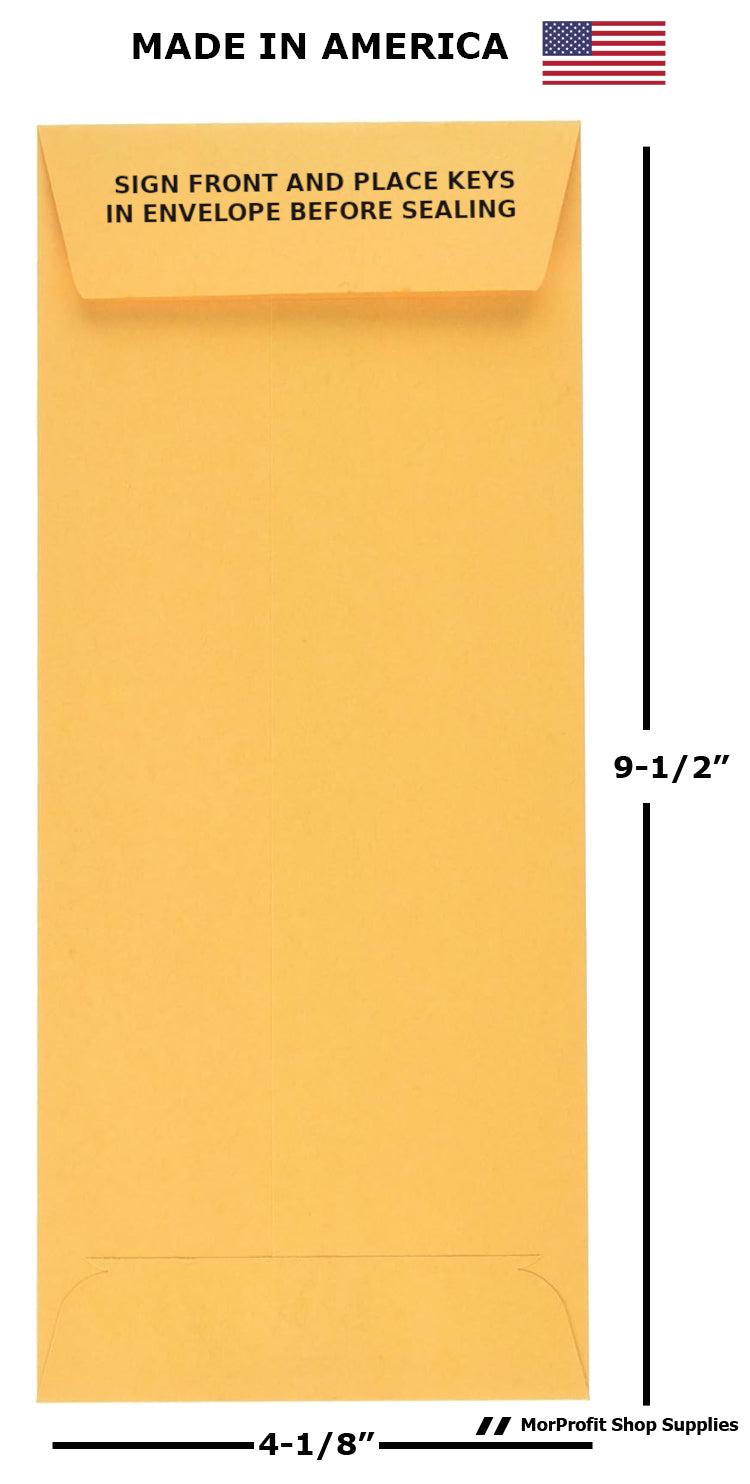 Night Drop Key Envelopes for Auto Repair Shops