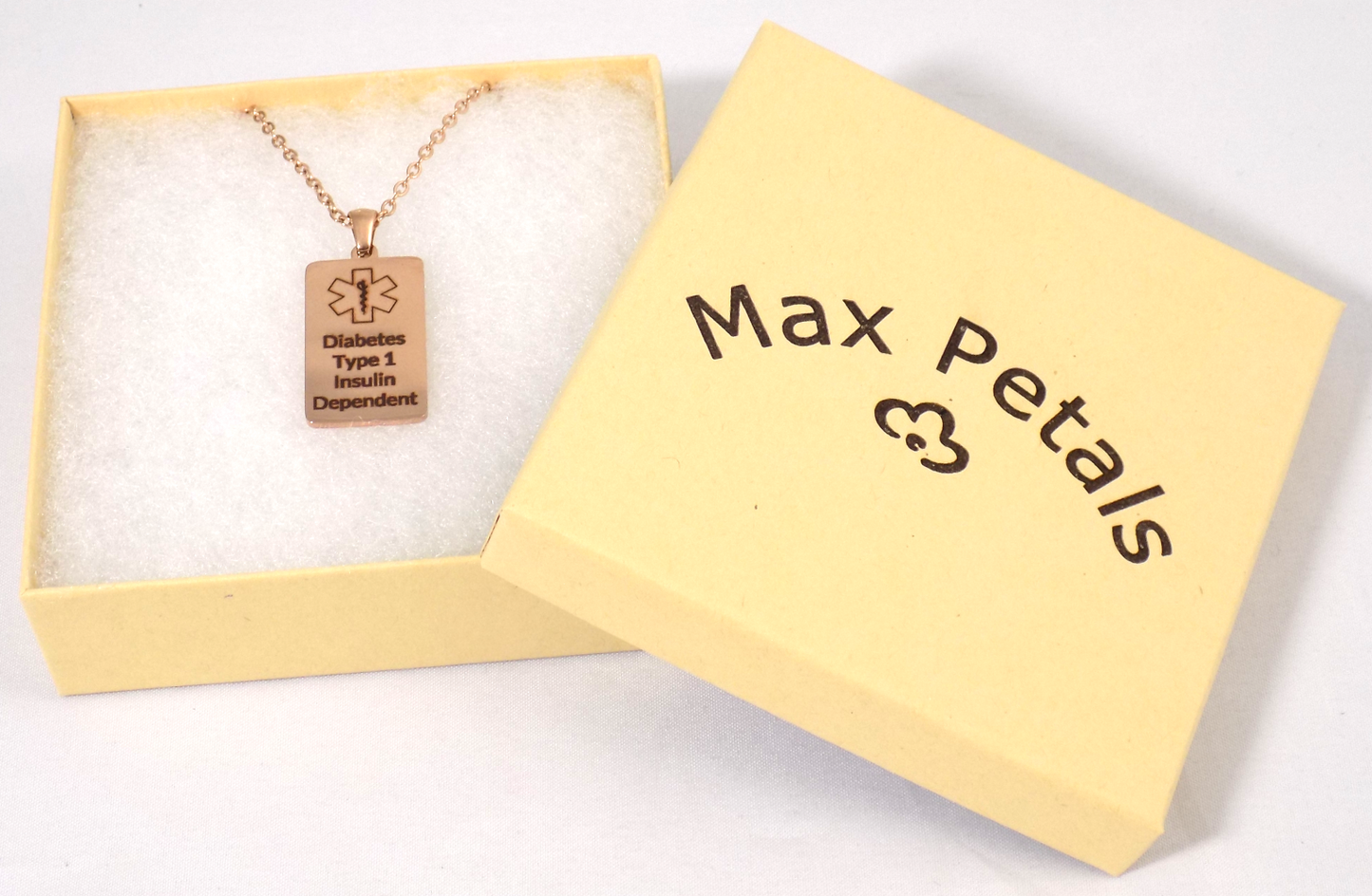 DIABETES TYPE 1 INSULIN DEPENDENT Medical Alert ID Pendant Necklace