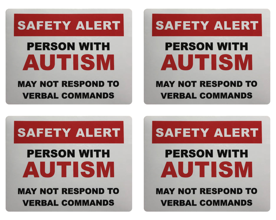 Autism Safety Alert Stickers