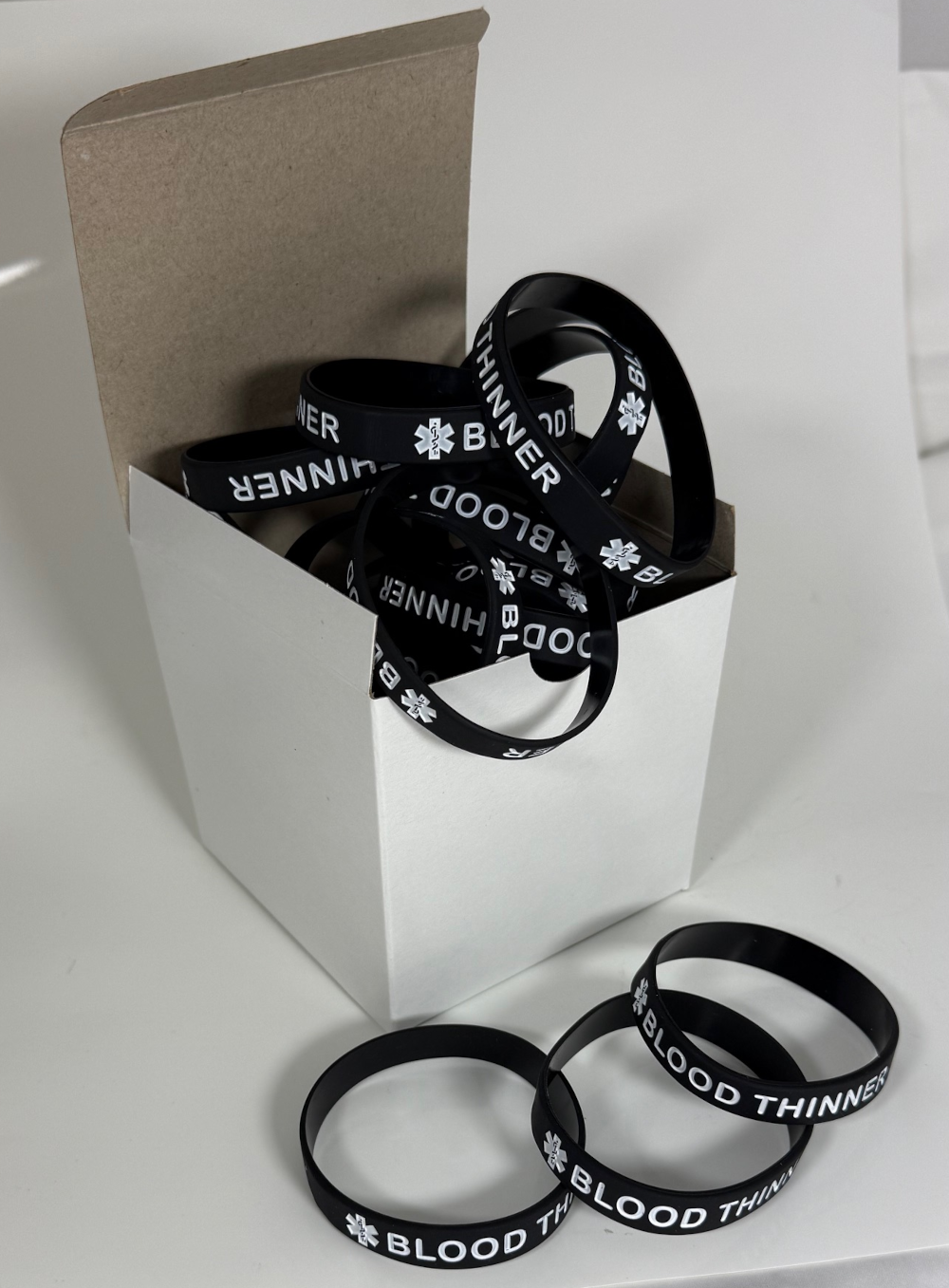 Enhance Patient Safety and Visibility: Blood Thinner Medical Alert Bracelets (25-Pack)