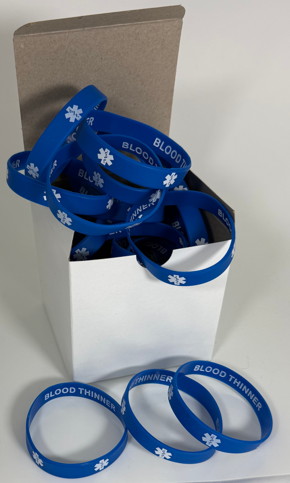 Enhance Patient Care: Blood Thinner Medical Alert Bracelets Discreet Style (25-Pack)