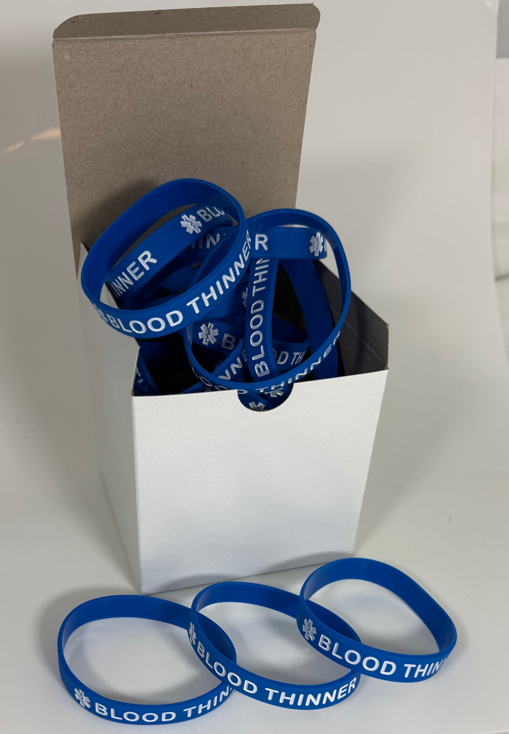 Enhance Patient Safety and Visibility: Blood Thinner Medical Alert Bracelets (25-Pack)