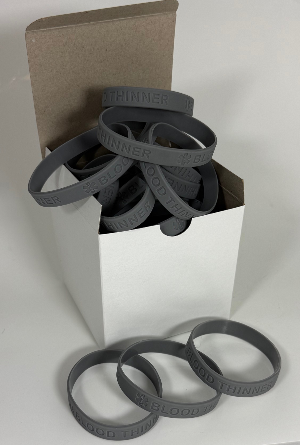 Enhance Patient Safety and Visibility: Blood Thinner Medical Alert Bracelets (25-Pack)