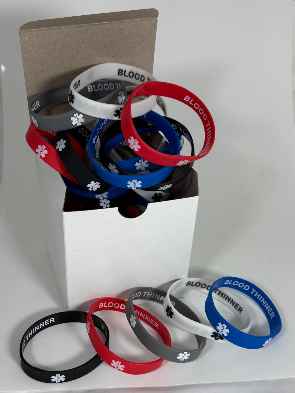 Enhance Patient Care: Blood Thinner Medical Alert Bracelets Discreet Style (25-Pack)