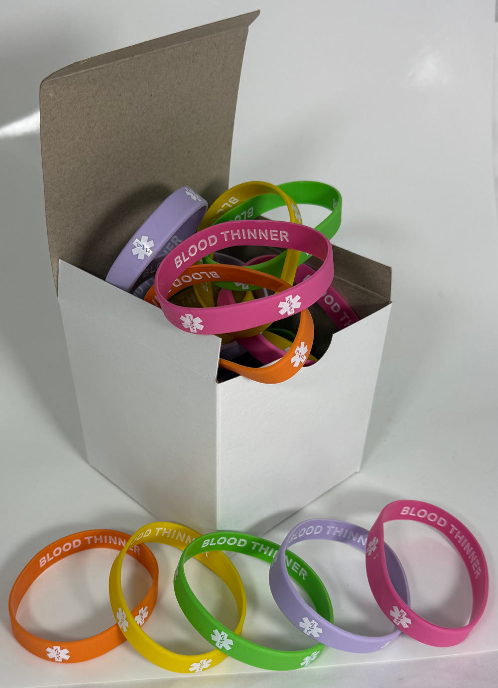 Enhance Patient Care: Blood Thinner Medical Alert Bracelets Discreet Style (25-Pack)