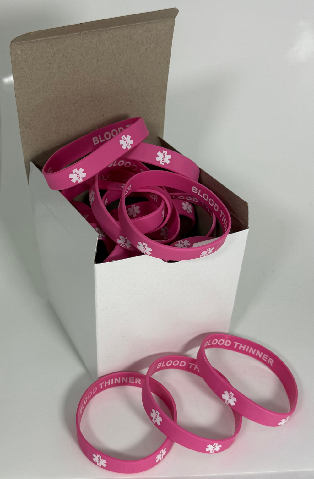 Enhance Patient Care: Blood Thinner Medical Alert Bracelets Discreet Style (25-Pack)