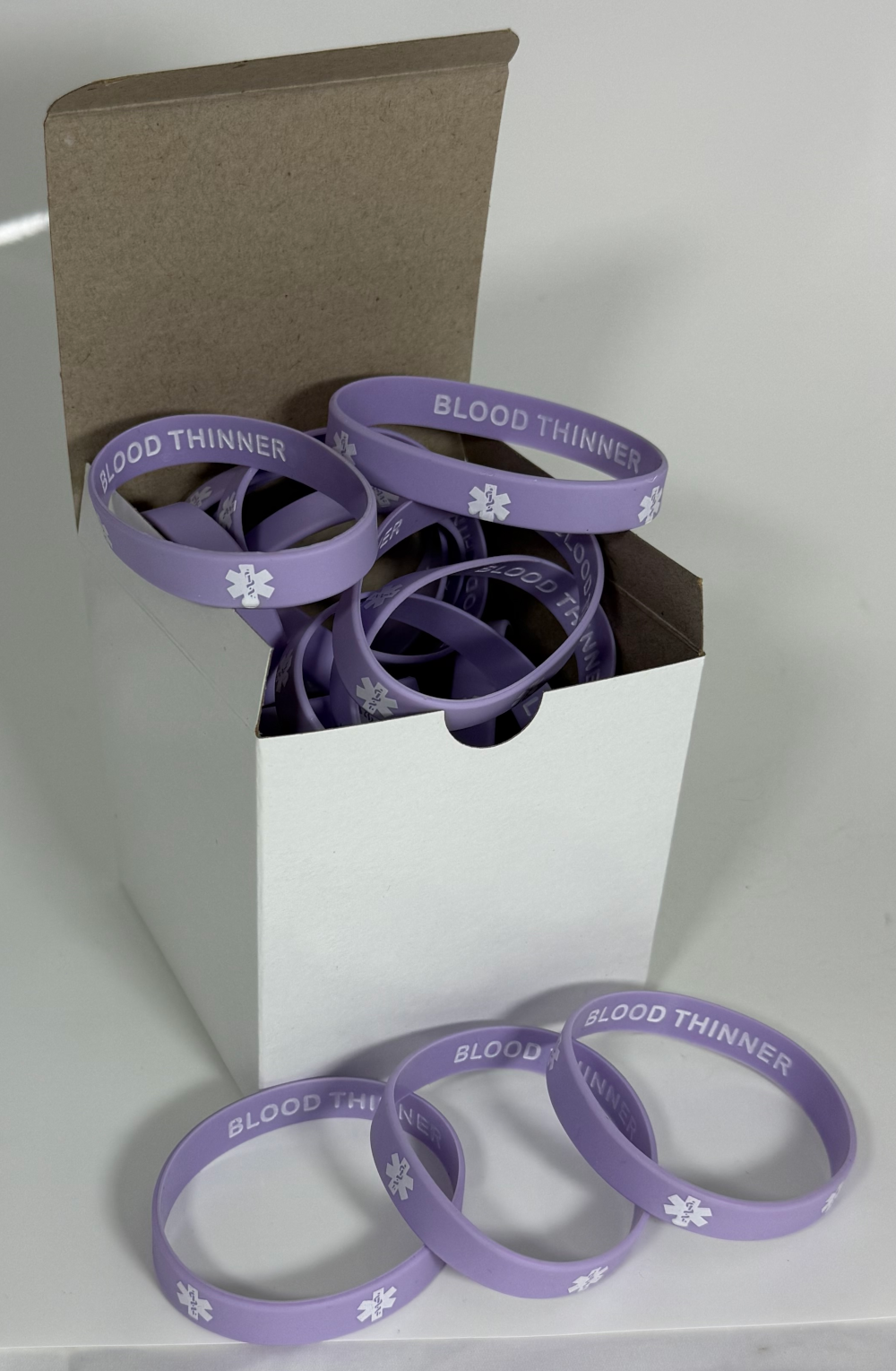 Enhance Patient Care: Blood Thinner Medical Alert Bracelets Discreet Style (25-Pack)