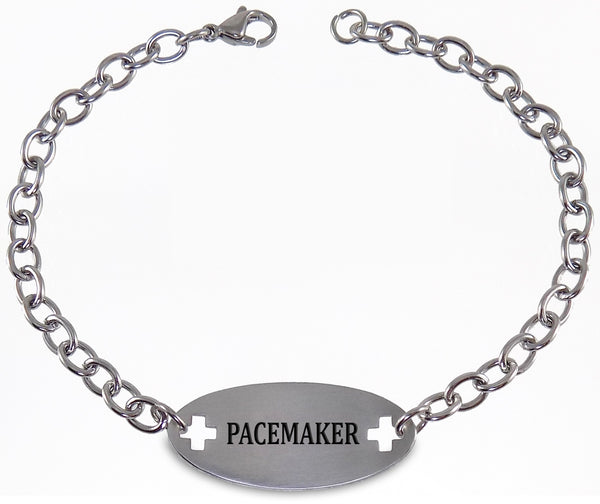 PACEMAKER Medical Alert ID Identification Bracelet with 9" Chain