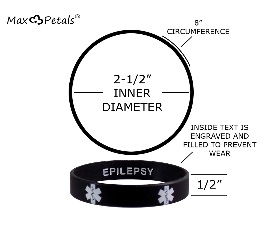 Epilepsy Alert Silicone Band